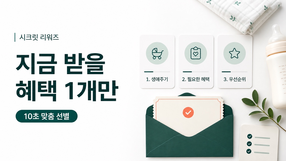 현재 단계와 필요한 혜택을 골라 지금 확인할 한 항목을 찾는 시크릿 리워즈